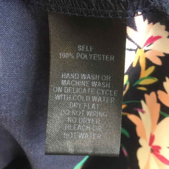 Lulus Herbaceous Dress Floral Navy Shift Mini Long Sleeve Wedding Guest Size M - Picture 10 of 15